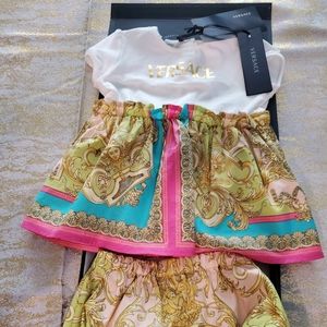 Versace Barcocco Goddess Dress Set, Size 9-12 months